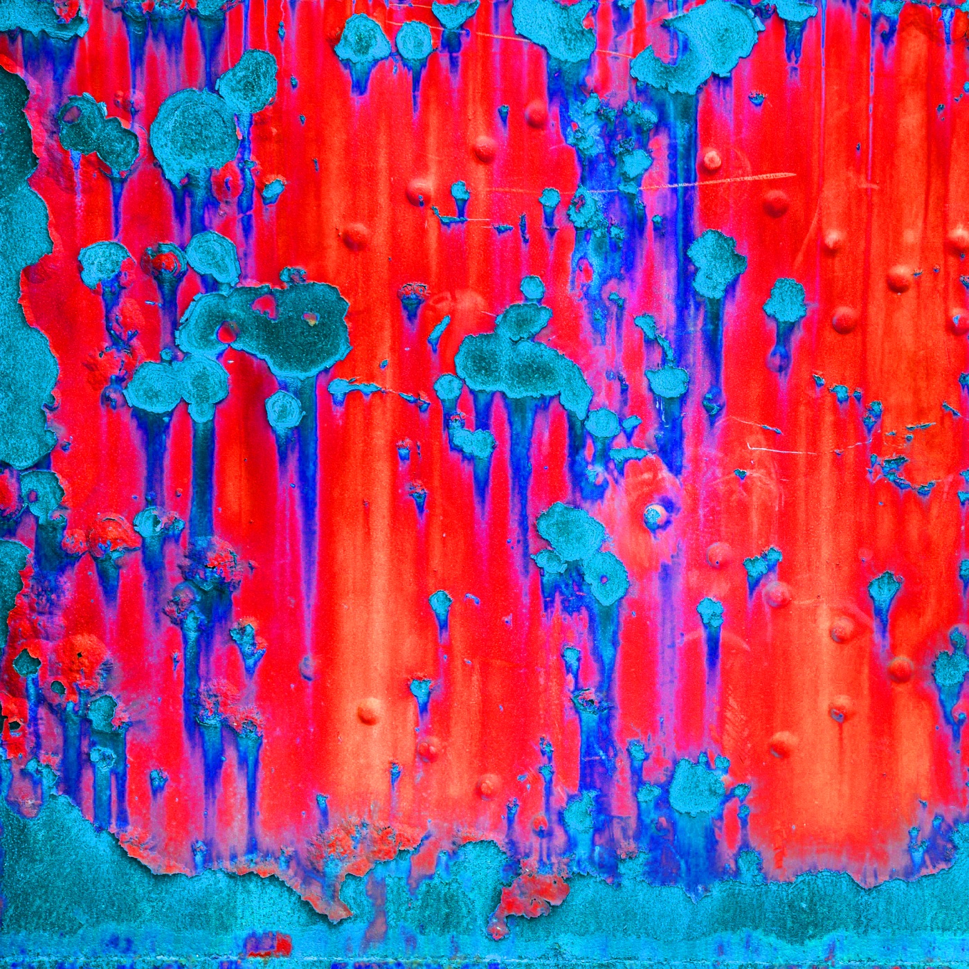 Rusty Metal Paint — turquoise Laptop skin