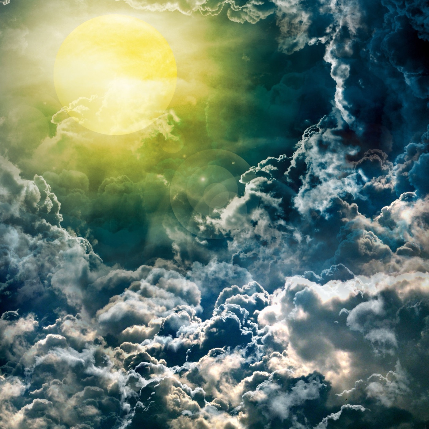 Sun Over Clouds — galaxy Kindle skin