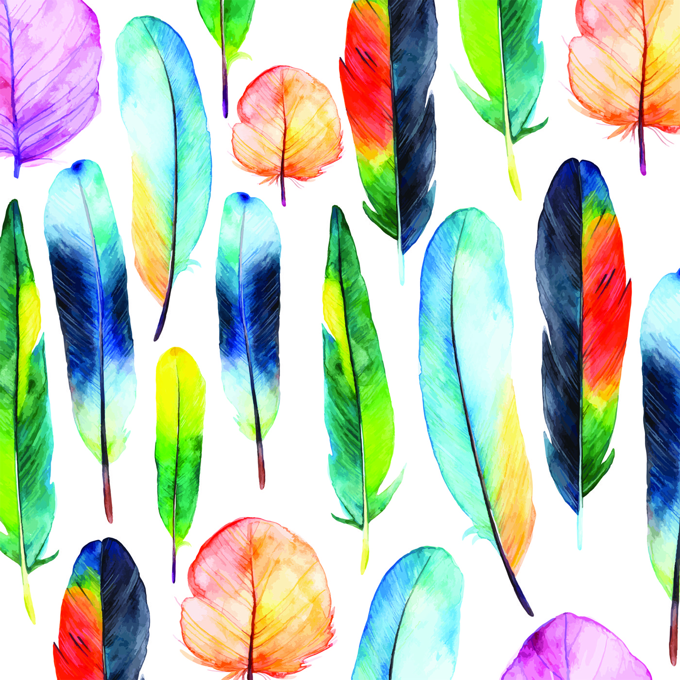 Painted Feather Pattern — tropical Steam Deck skin