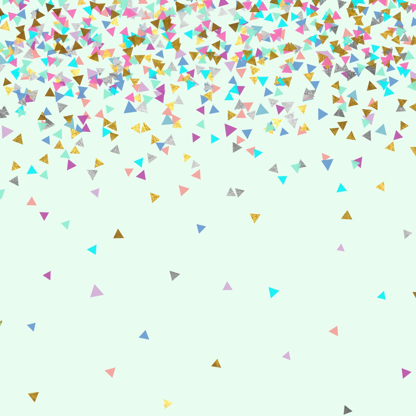Falling Triangle Confetti — glitter Laptop skin