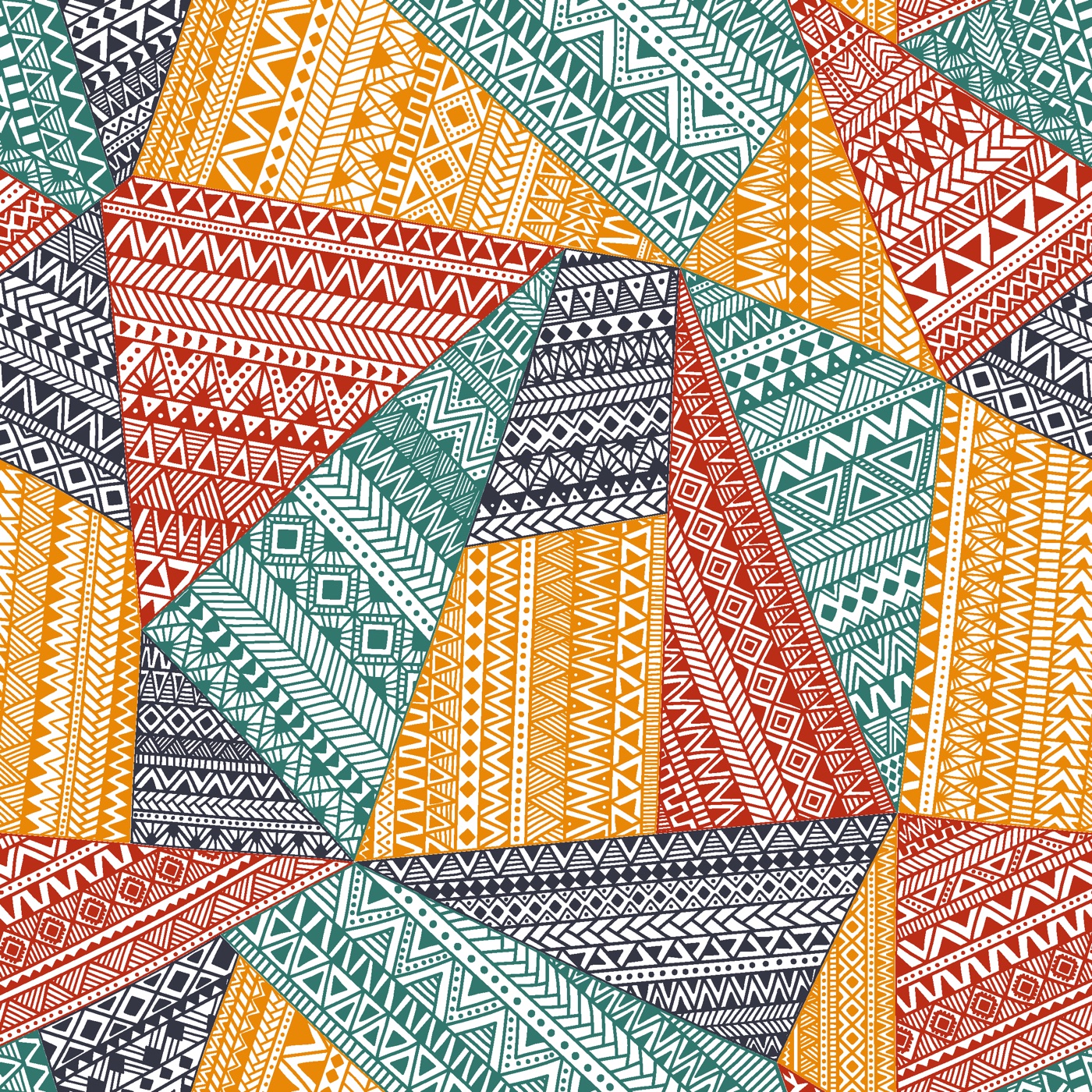 Boho Patchwork Patterns — geometric Kindle skin