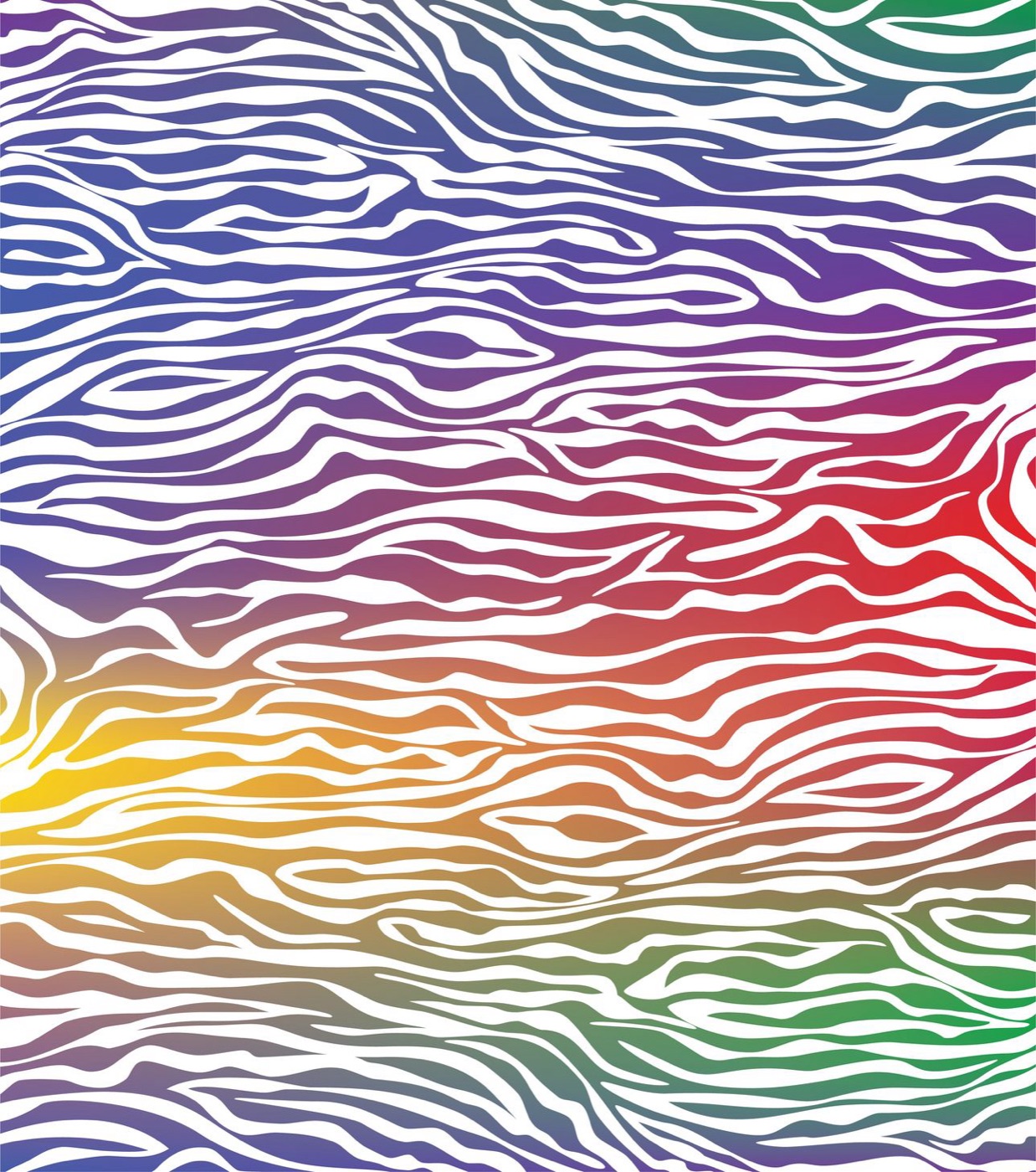 Rainbow Zebra Stripes — psychedelic Laptop skin