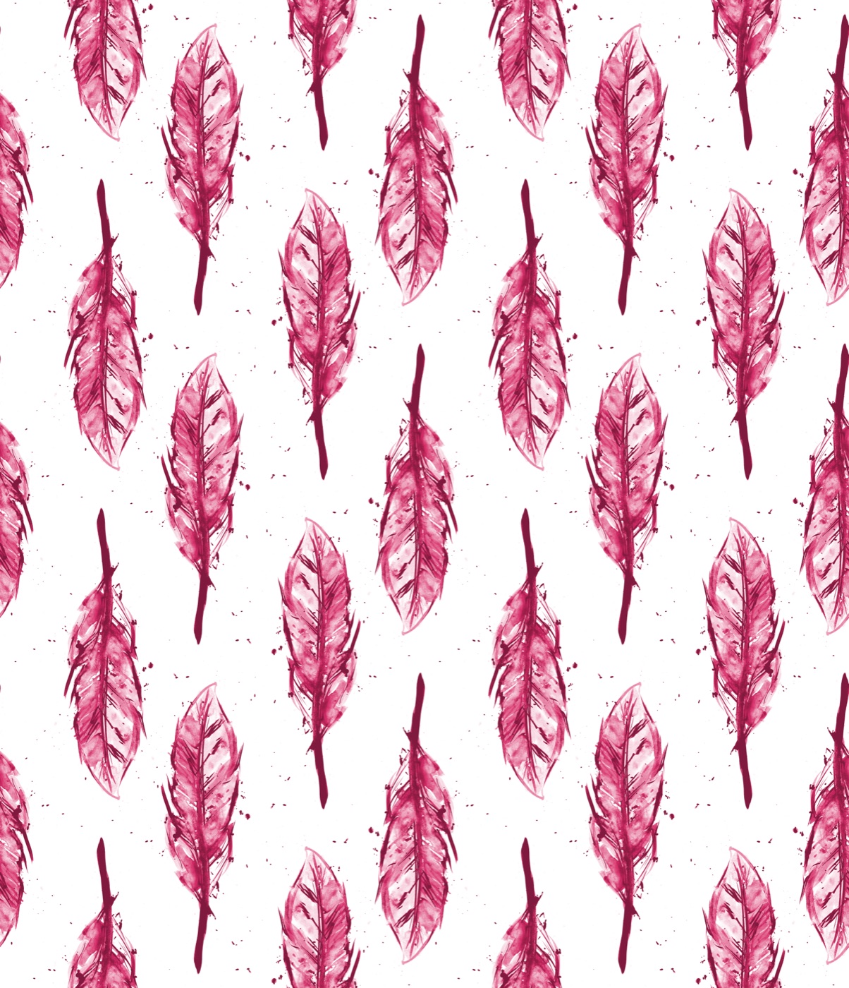 Crimson Feather Pattern — white Nintendo Switch skin