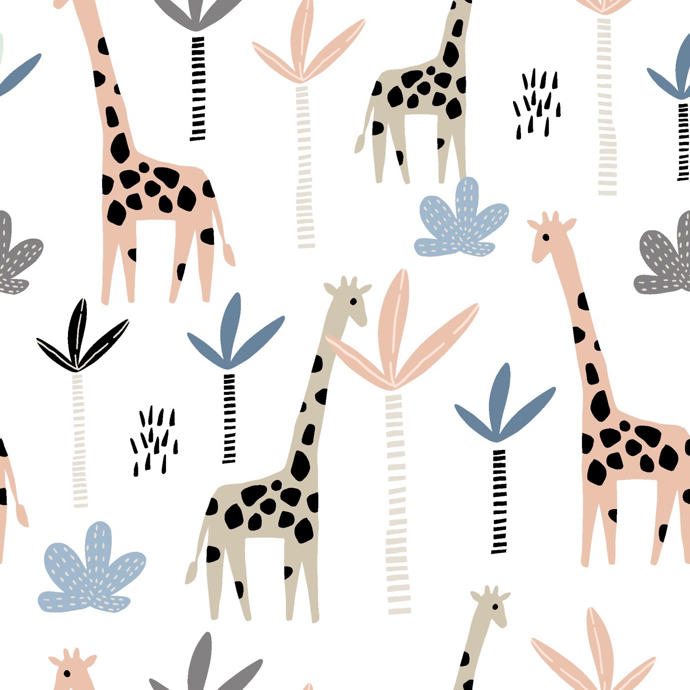 Giraffes In Paradise — tropical Steam Deck skin
