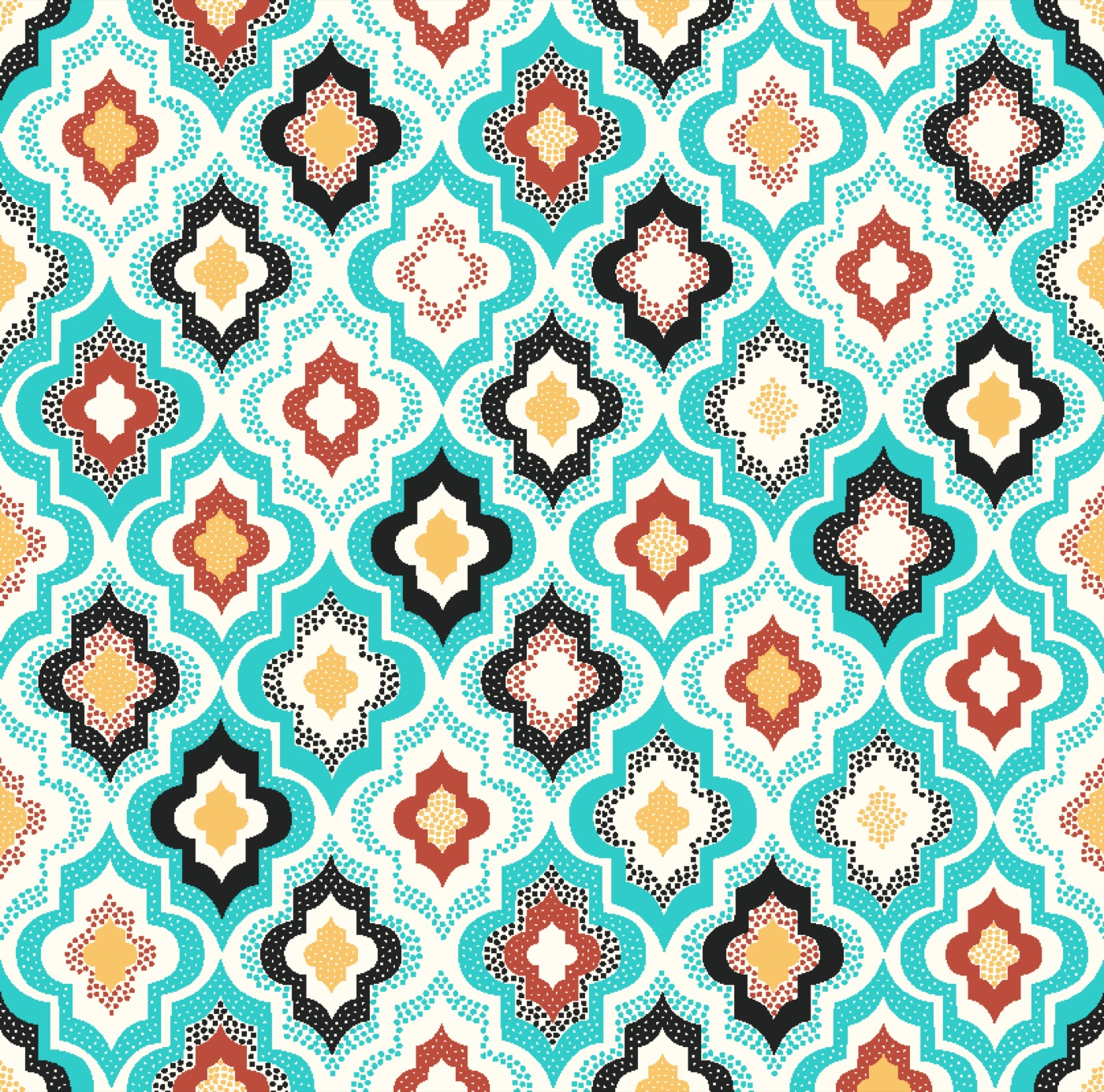 Dotted Moroccan Pattern — boho iPad skin