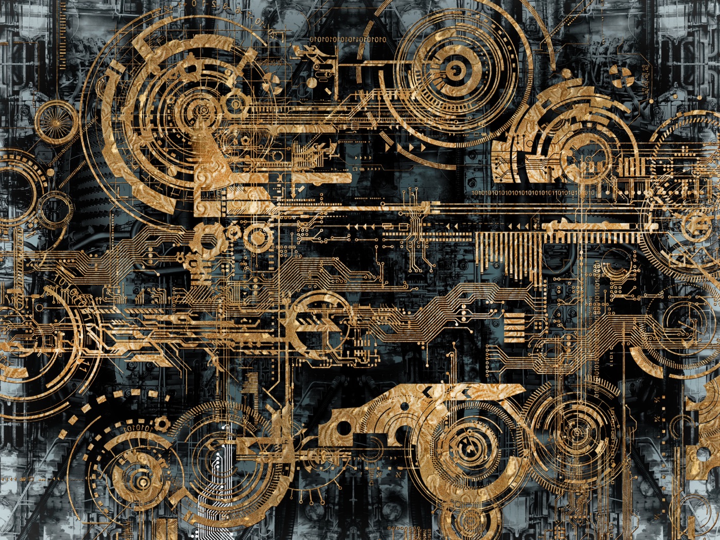 Electric Steam Punk — cyberpunk Steam Deck skin