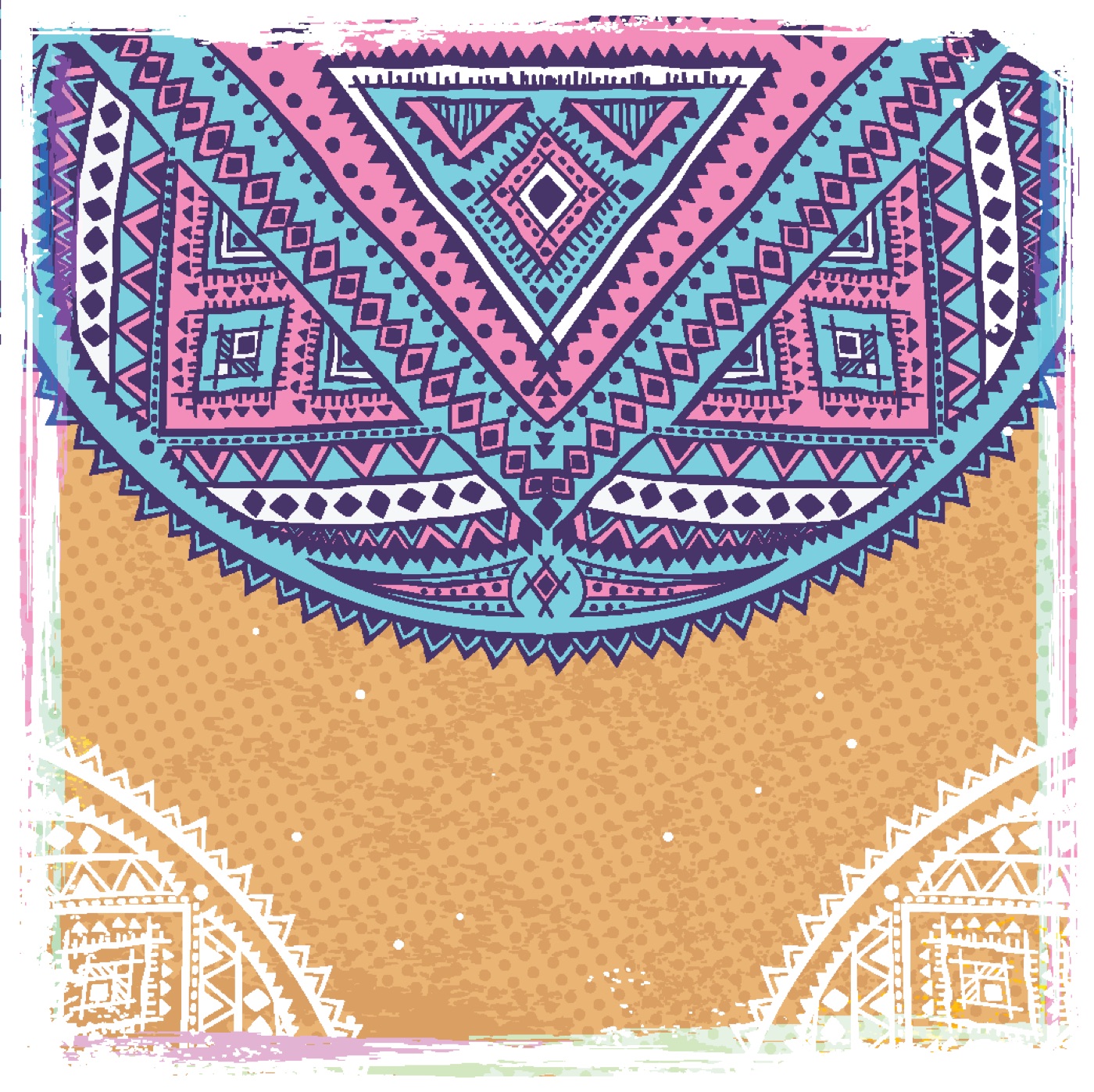 Tribal Mandala Dream — hot pink iPhone skin