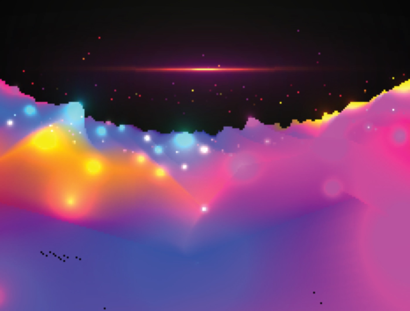 Neon Alien Terrain — cyberpunk Steam Deck skin