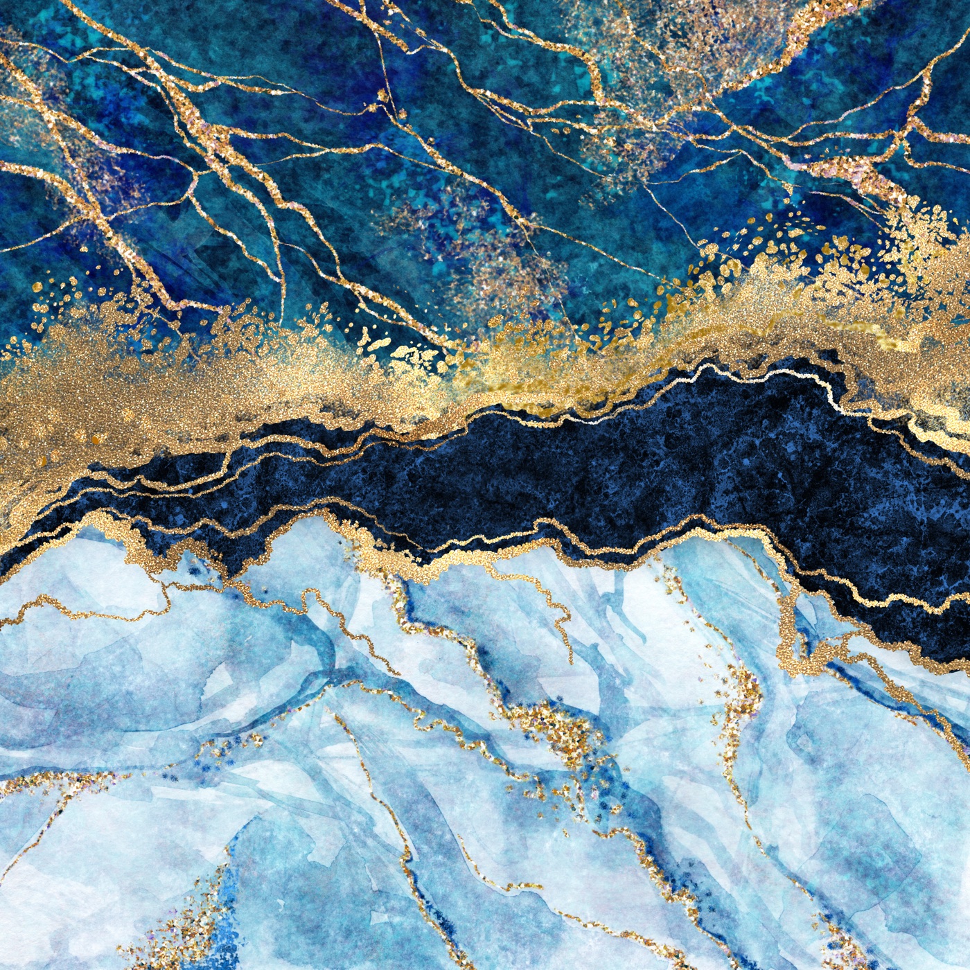 Gilded Ocean Marble — marble Xbox skin