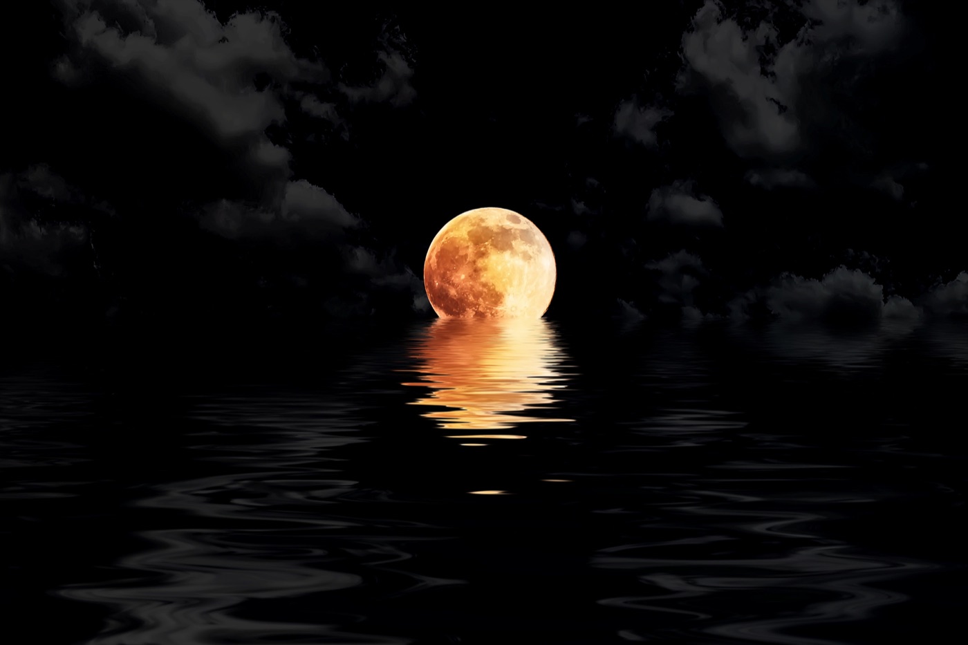 Moonlit Ocean — gothic Kindle skin