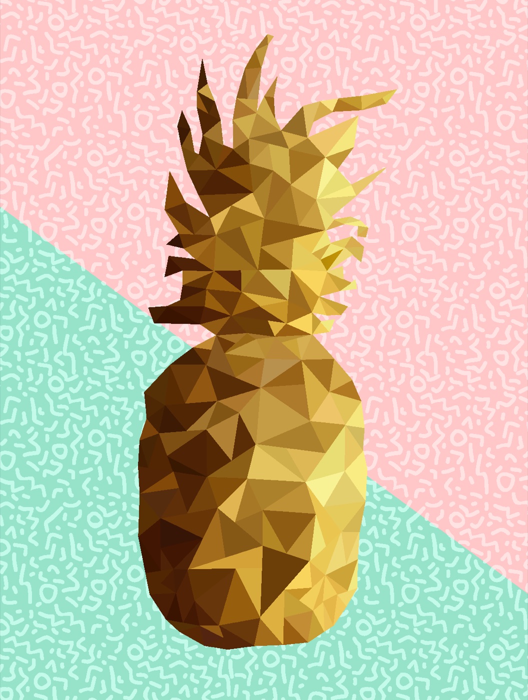 Golden Pineapple Pop — gold Nintendo Switch skin