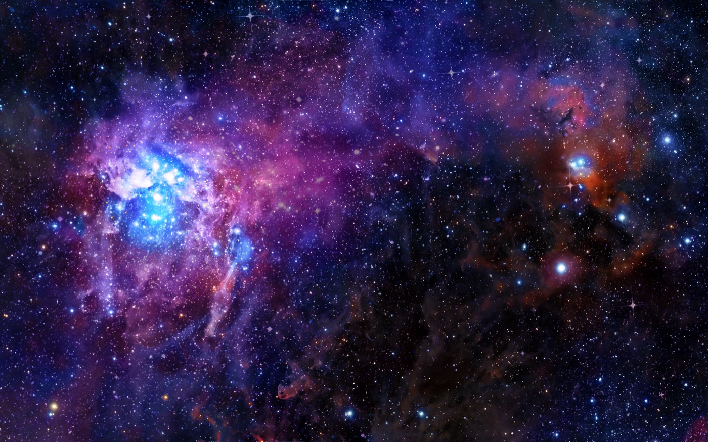 Glowing Deep Space — galaxy Nintendo Switch skin