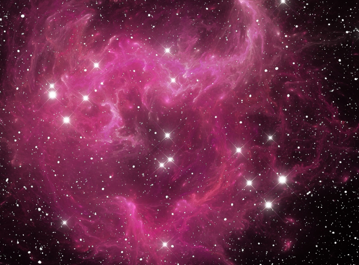 Pink Nebula Glow — galaxy iPhone skin