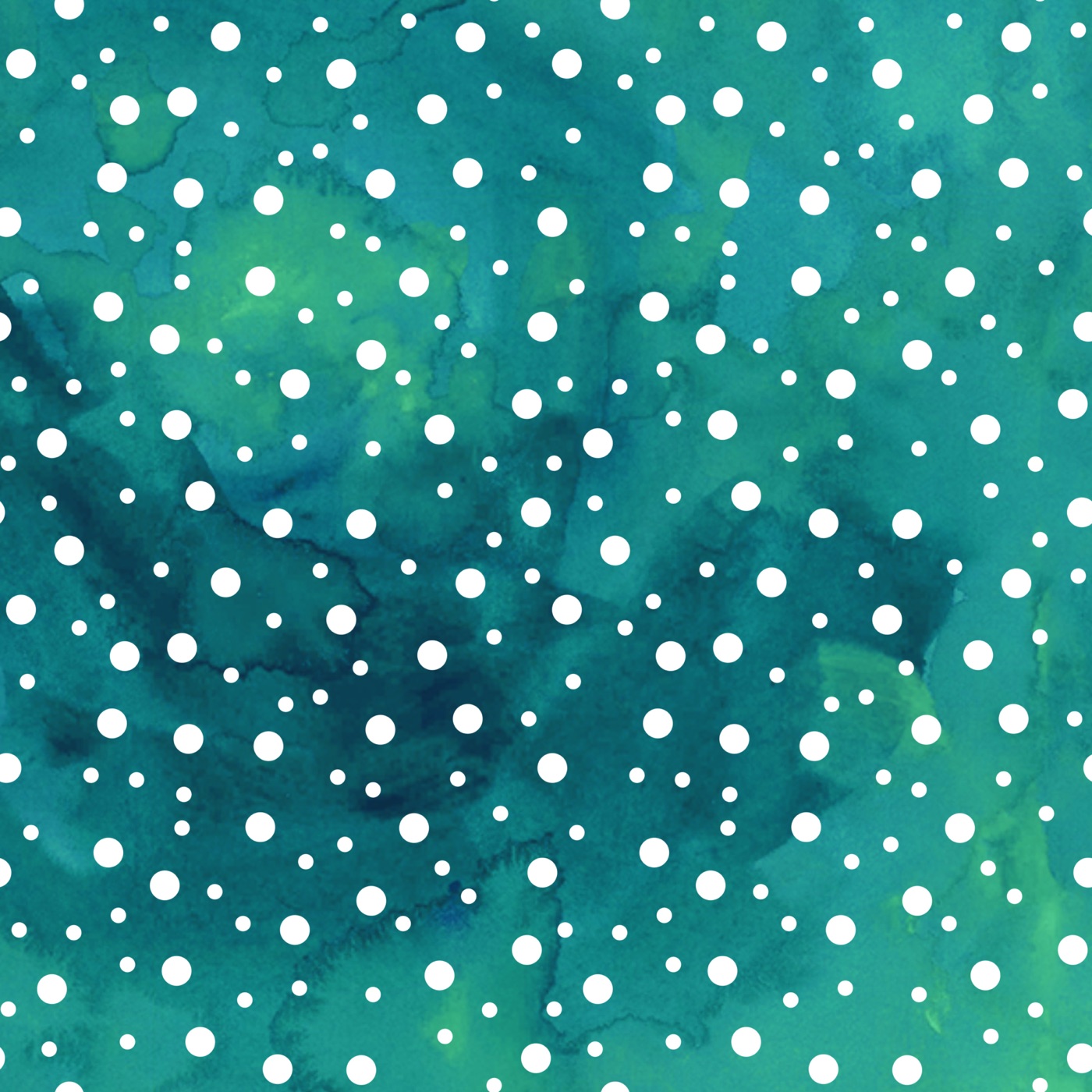 Teal Watercolor Dots — teal Kindle skin