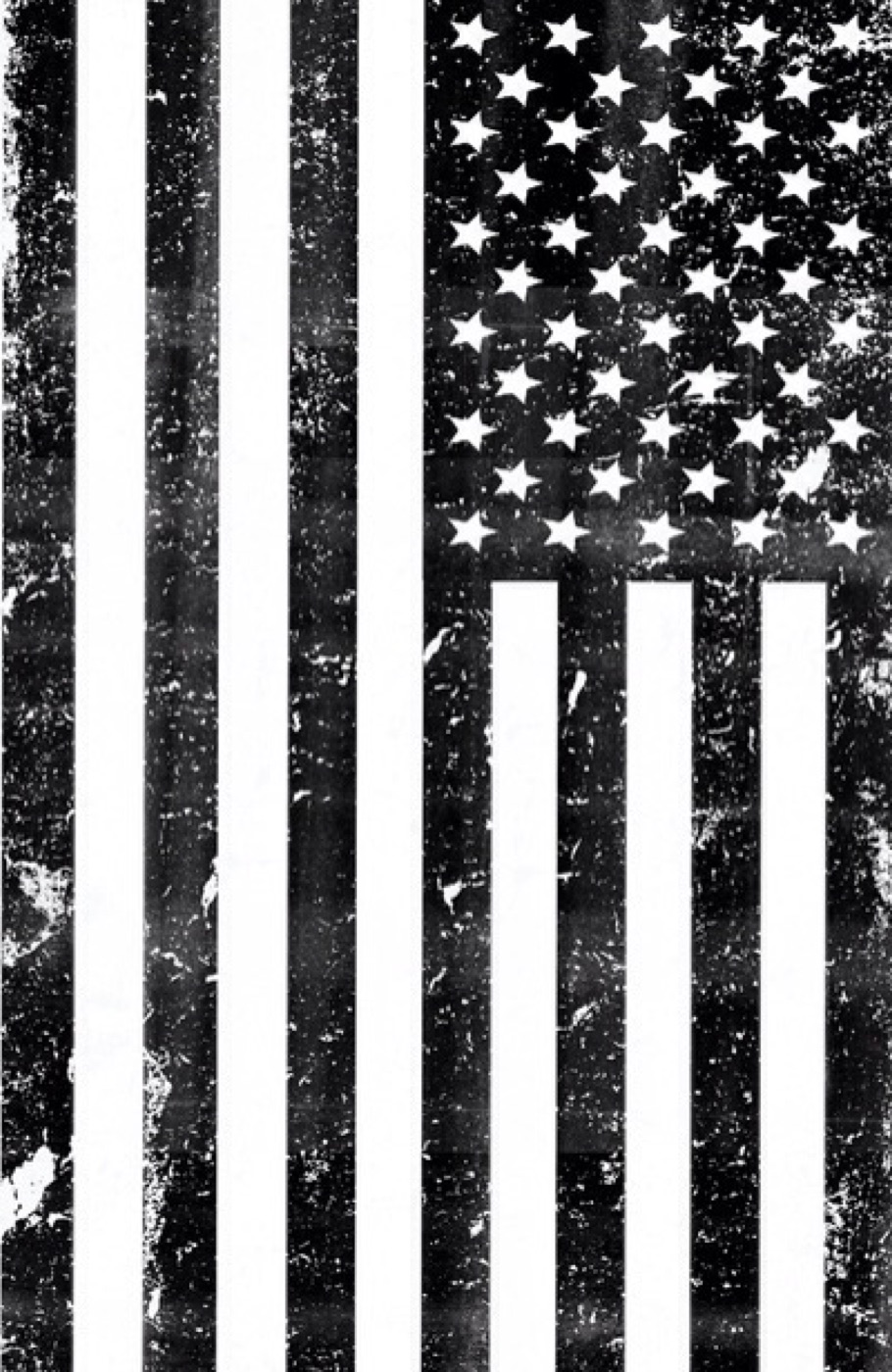 Grunge American Flag — black Apple Watch skin