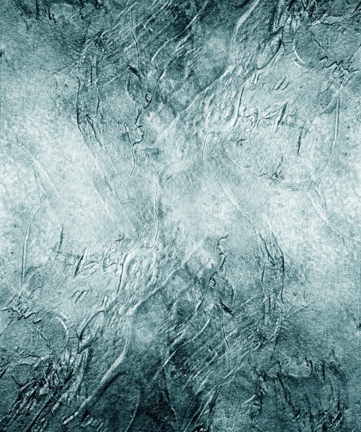 Grungy Teal Waves — abstract paint Steam Deck skin
