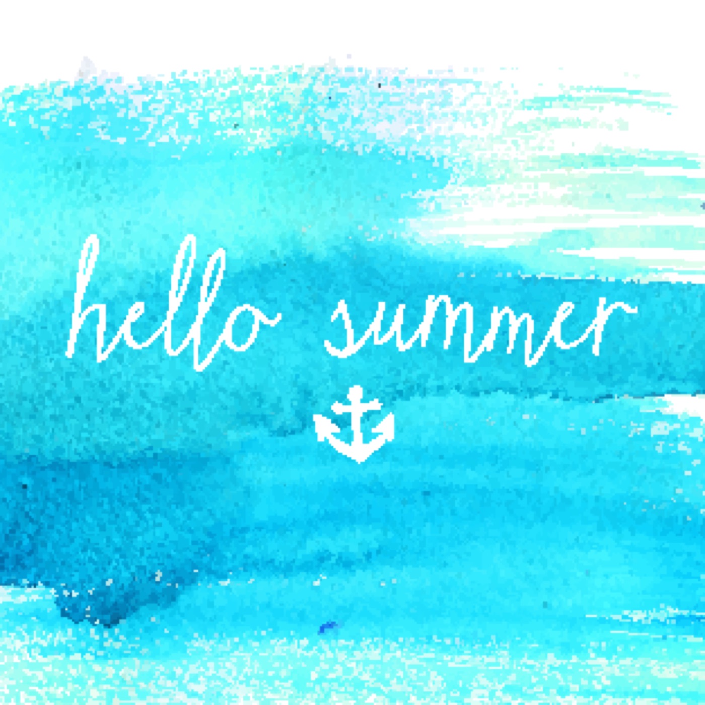 Hello Summer Anchor — sky blue Steam Deck skin