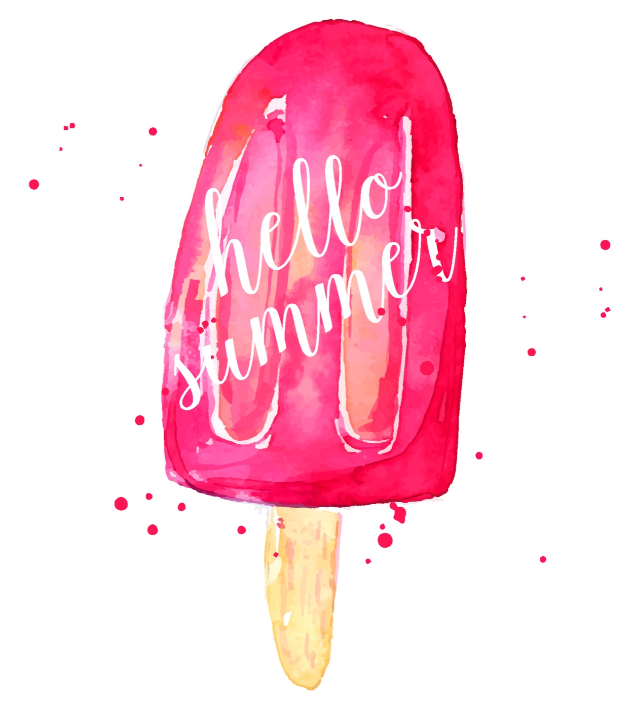 Hello Summer Popsicle — yellow Apple Watch skin