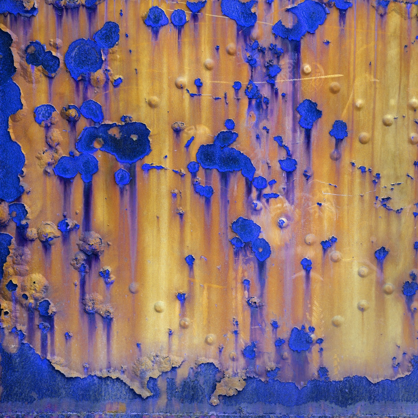 Orange Blue Rust — navy blue MacBook skin