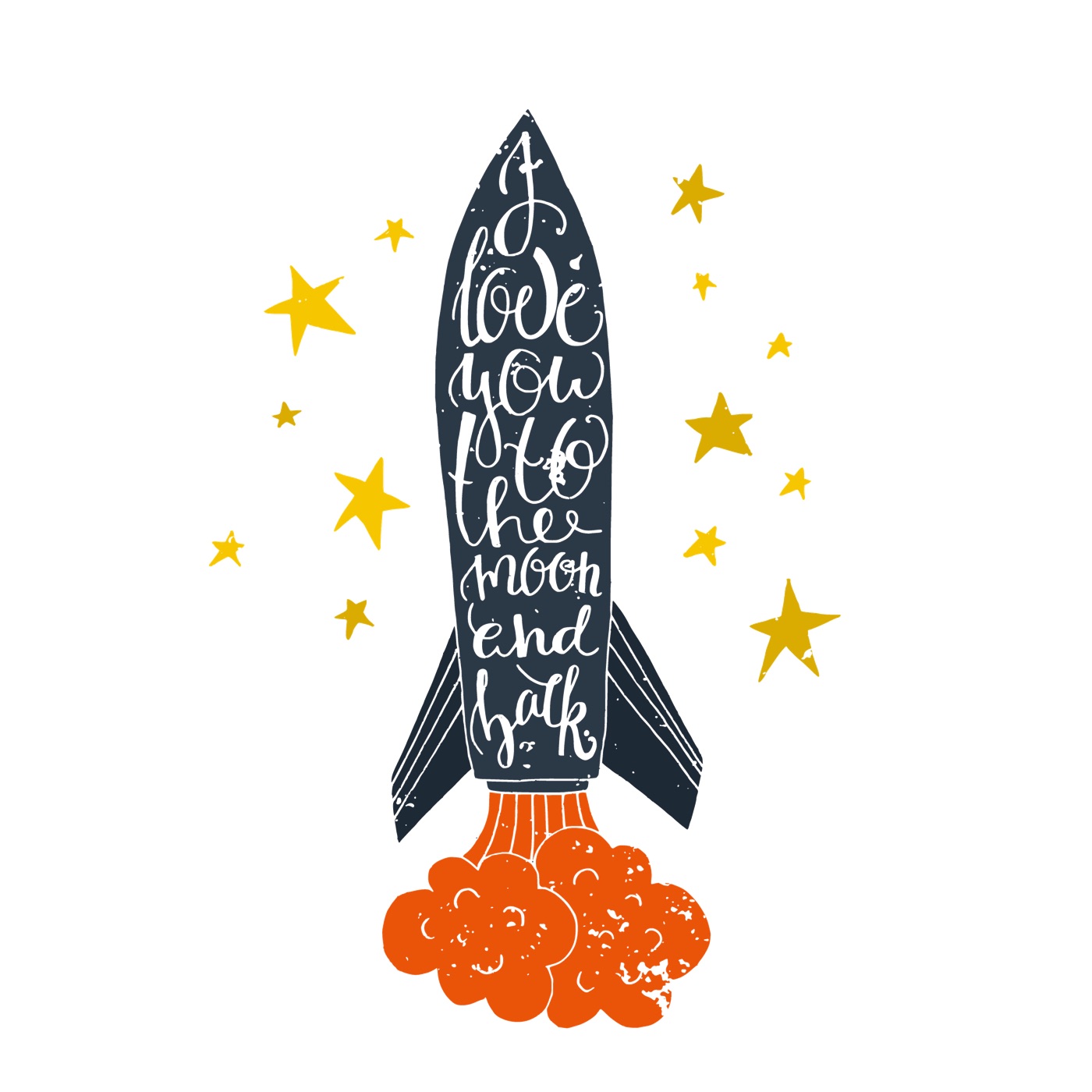 Moon And Back — retro Laptop skin
