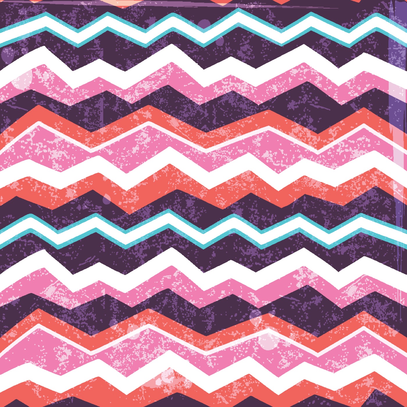 Jagged Chevron Fun — retro Kindle skin