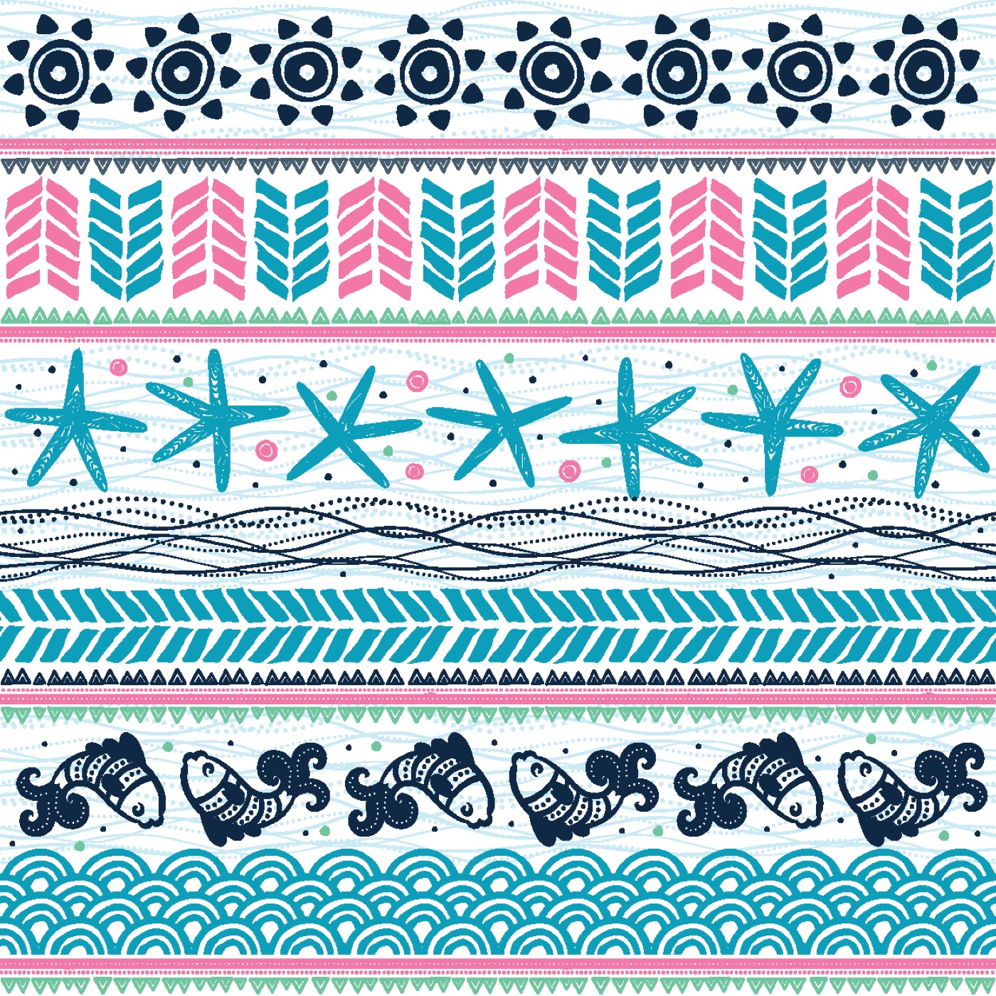 Oceanic Boho Pattern — boho iPad skin