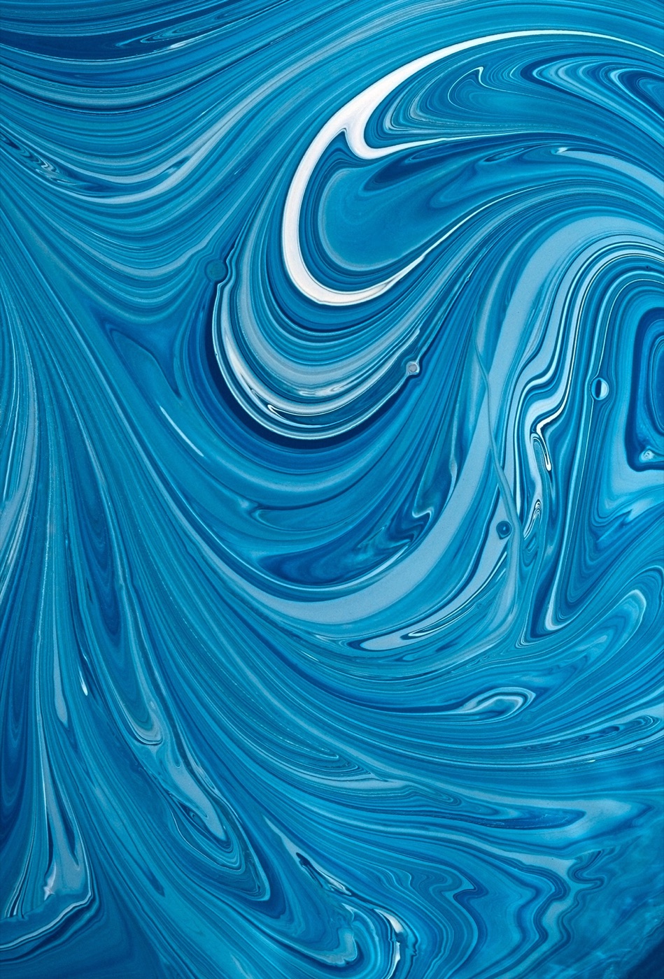 Blue Liquid Fusion — white Nintendo Switch skin