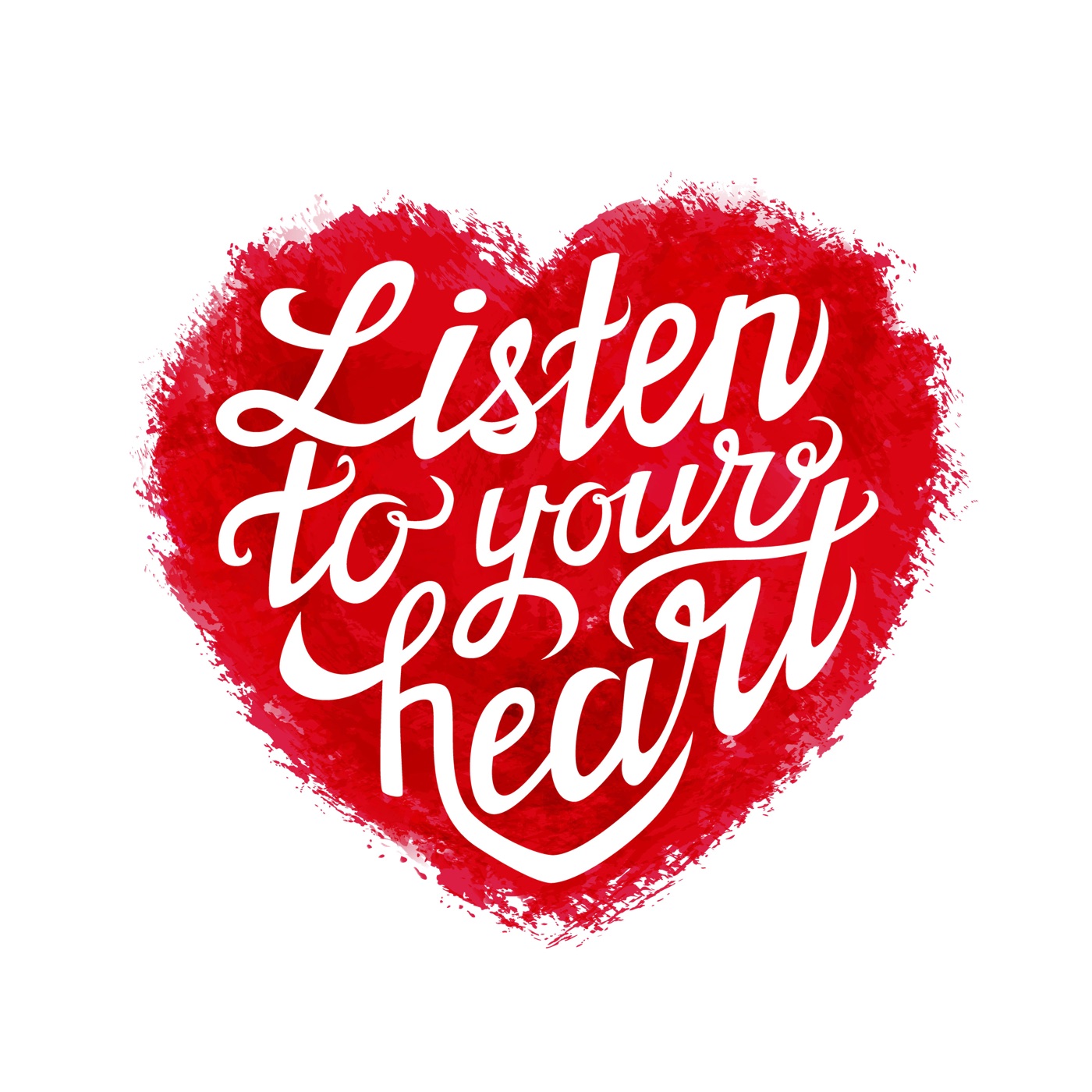 Listen To Your Heart — watercolor iPad skin