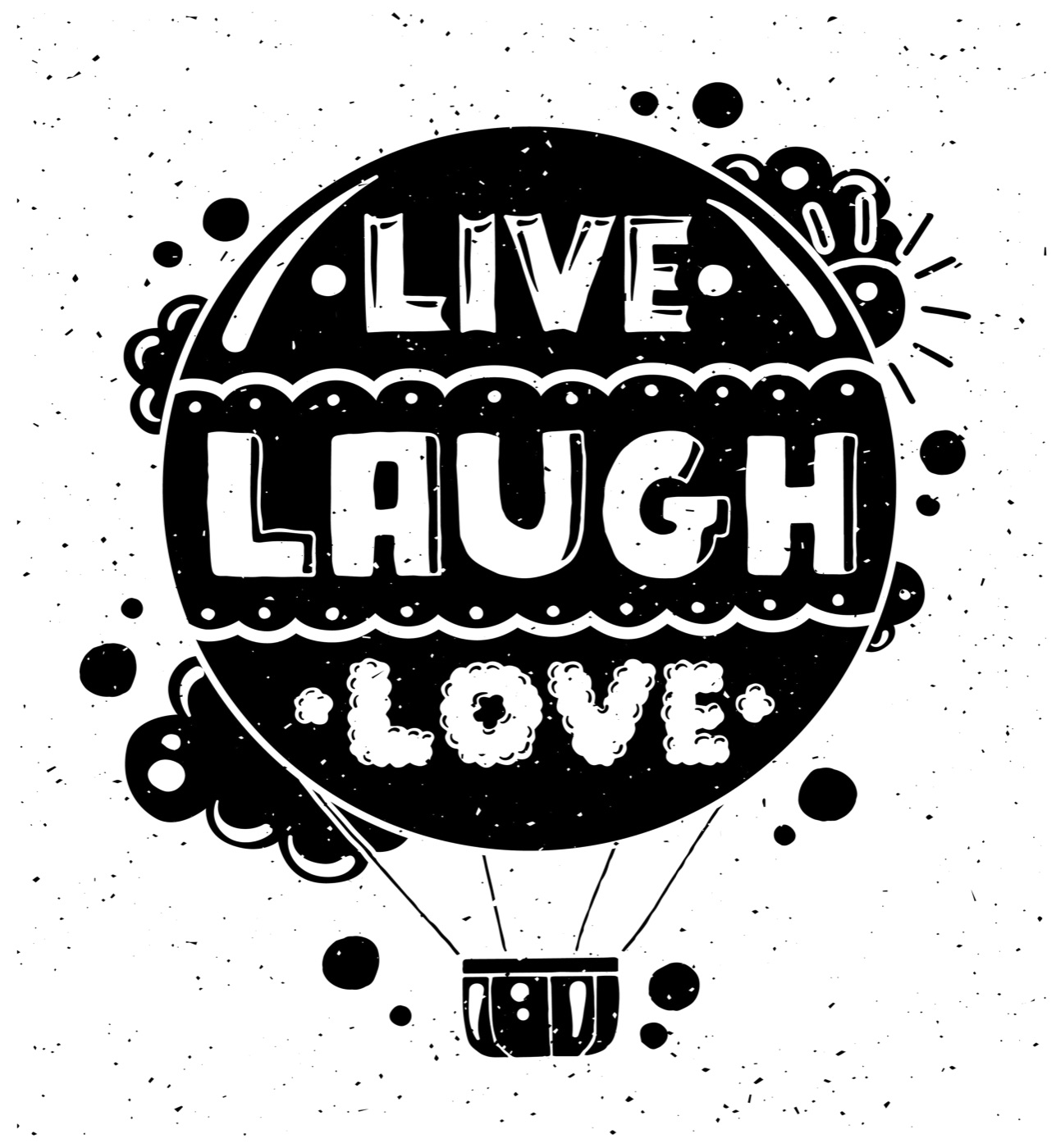 Live Laugh Love — retro Apple Watch skin