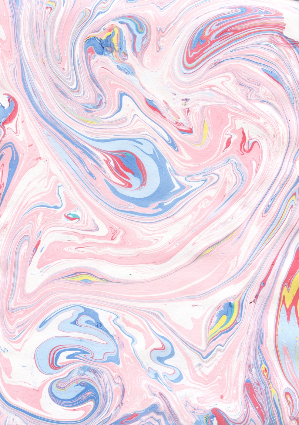 Pink Blue Marble — abstract paint iPhone skin