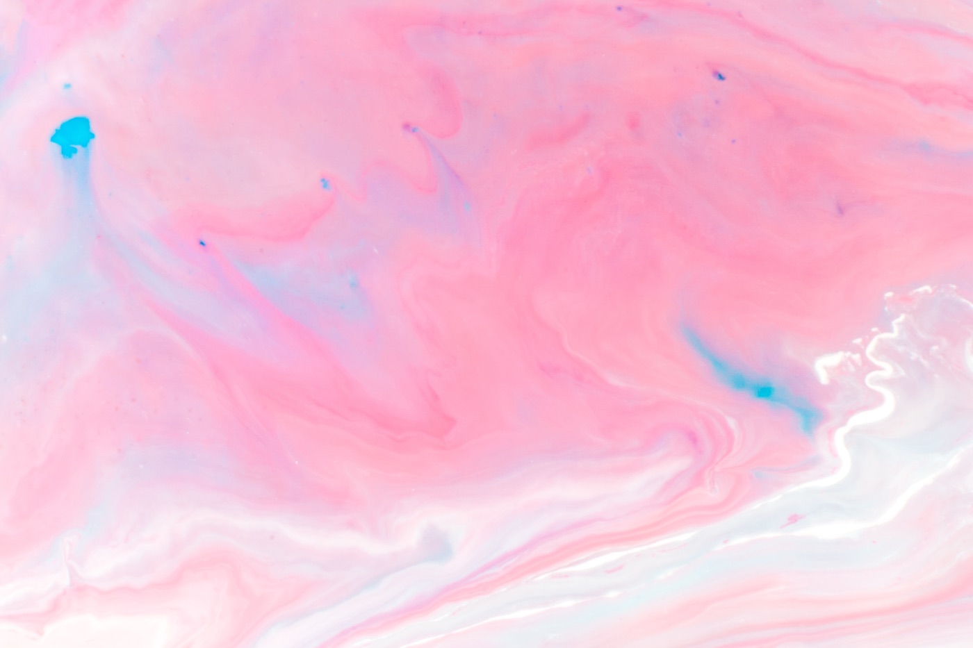 Pink Paradise Marble — sky blue MacBook skin
