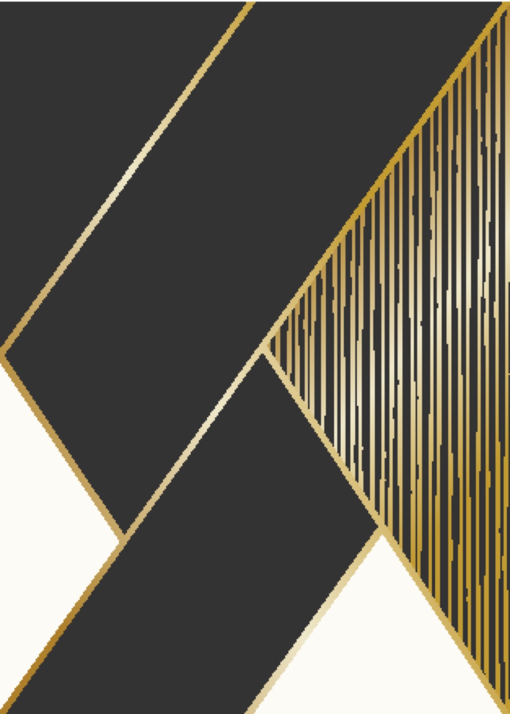Geometric Gold Lines — gold Laptop skin
