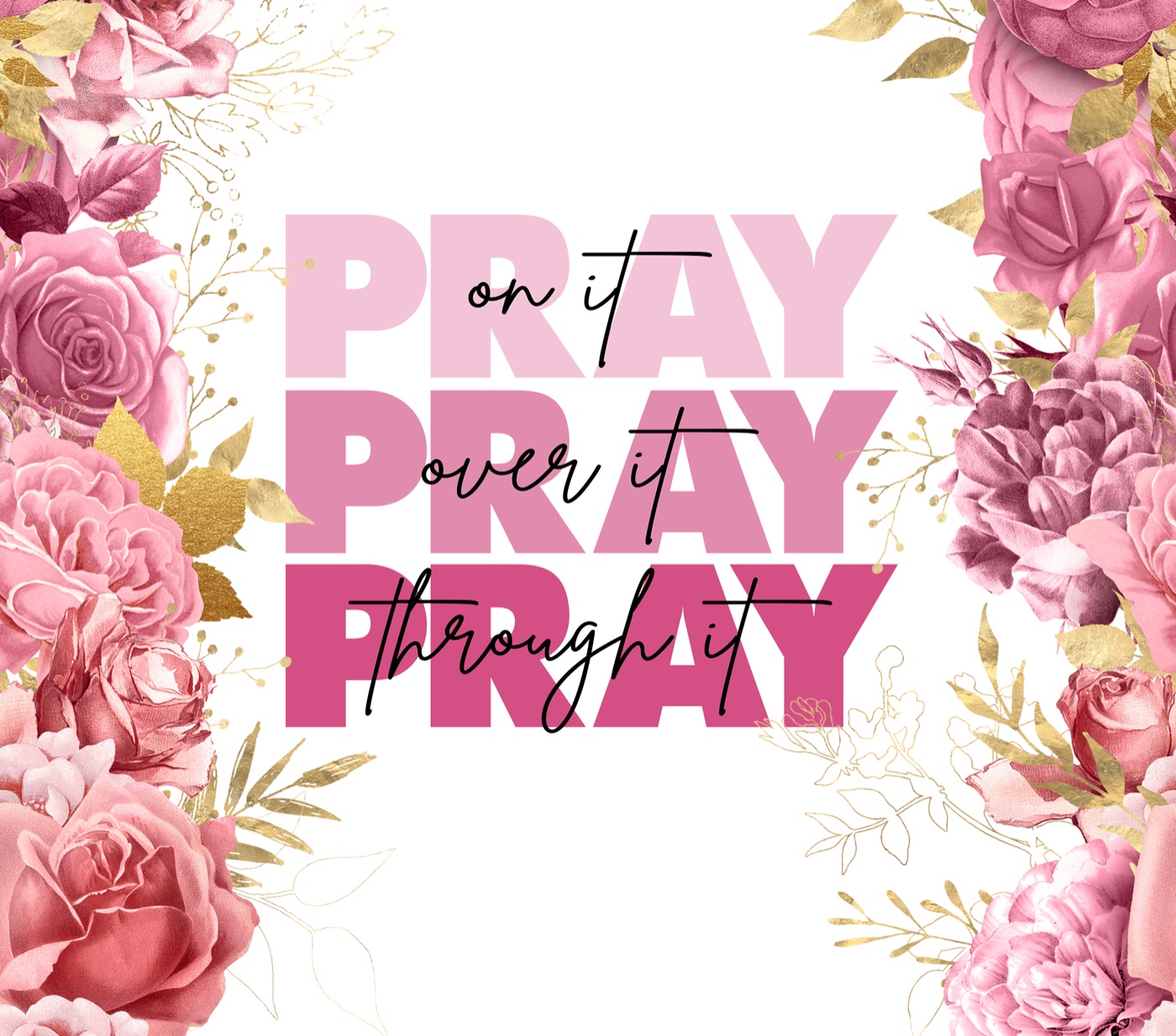 Pray On It — floral iPhone skin