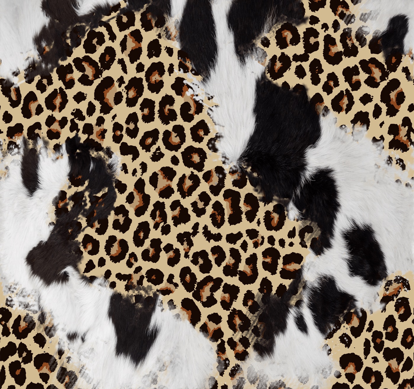 Modern Cowhide Chic — animal print iPad skin