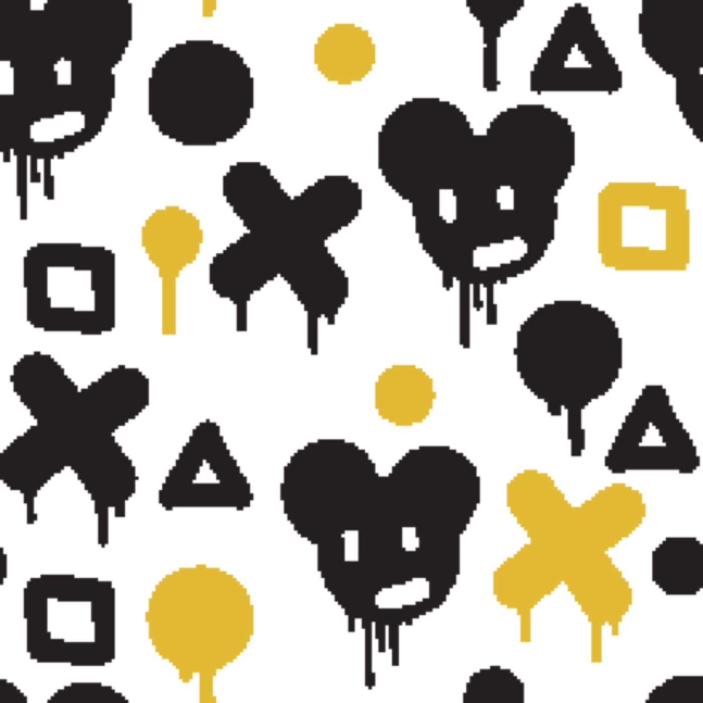 Modern Graffiti Art — gold Laptop skin