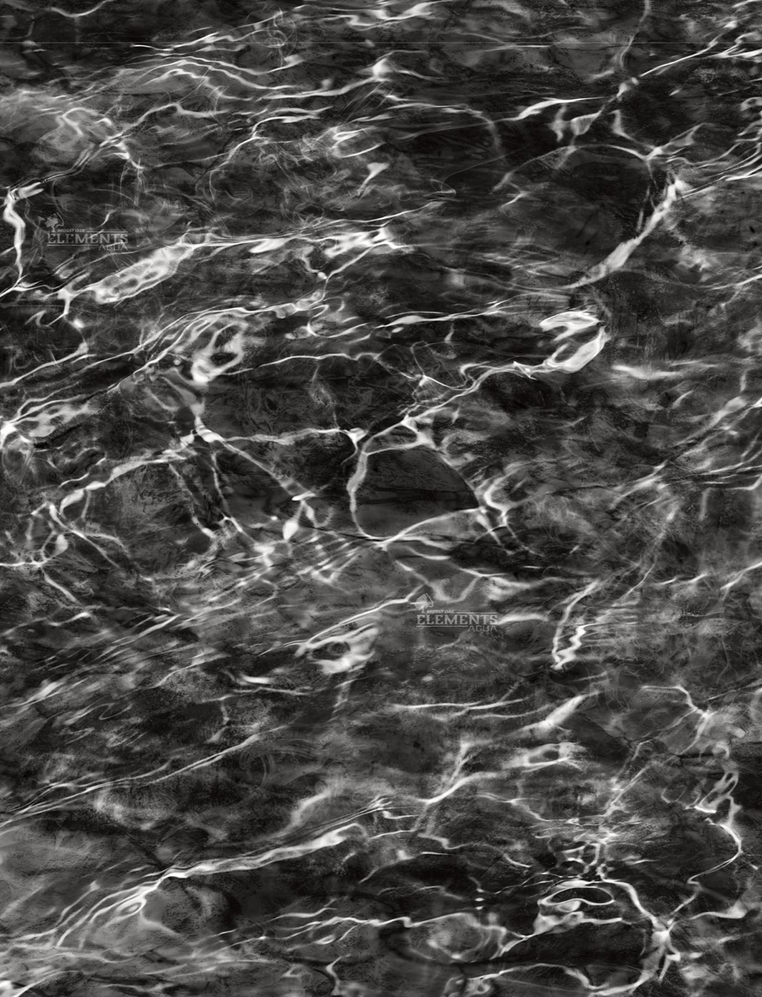 Dark Water Ripples — white Kindle skin