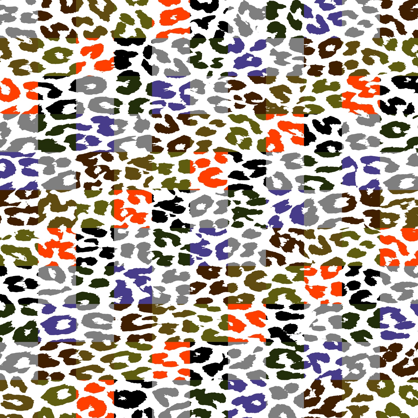 Multicolor Leopard Spots — maximalist Nintendo Switch skin