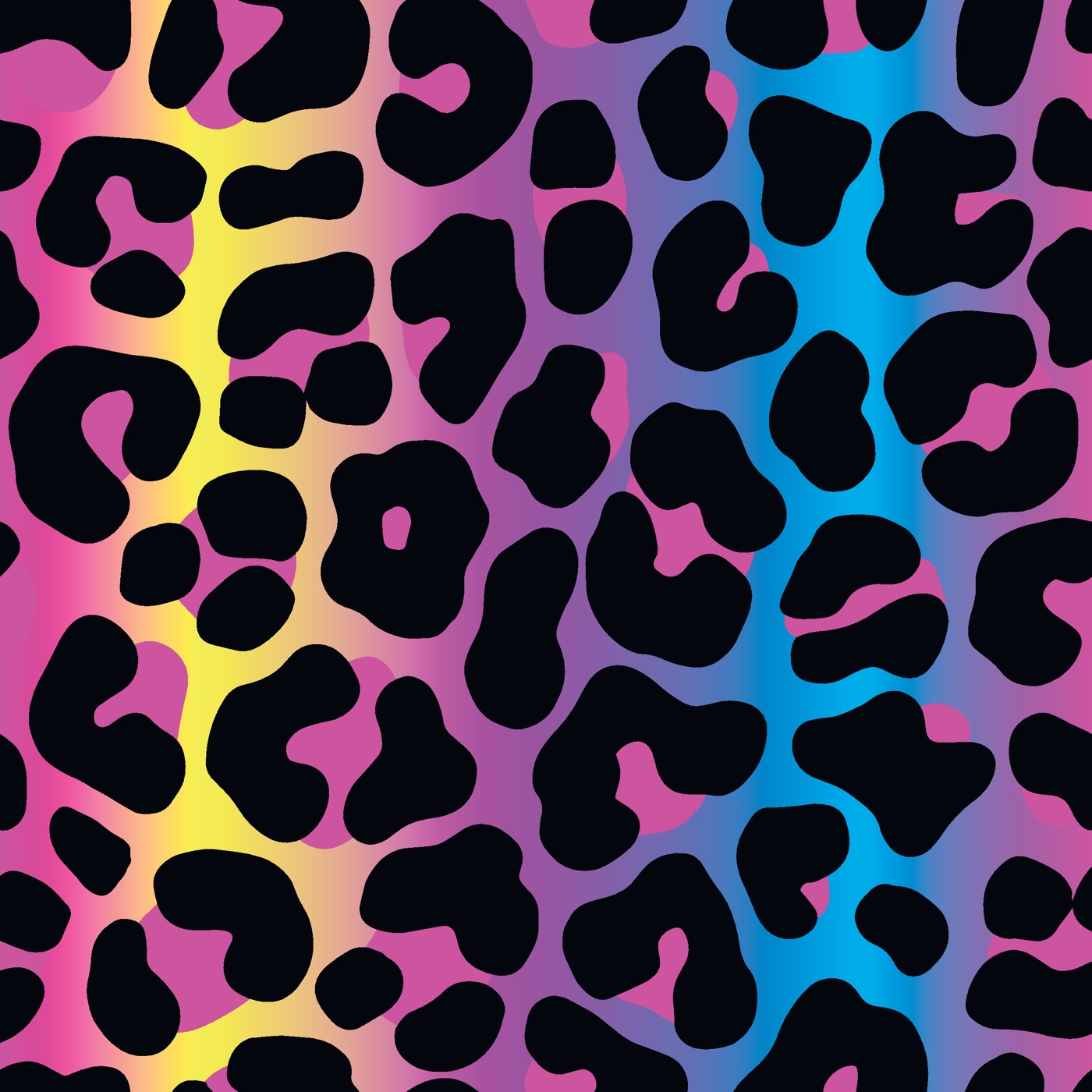 Neon Leopard Print — y2k Laptop skin