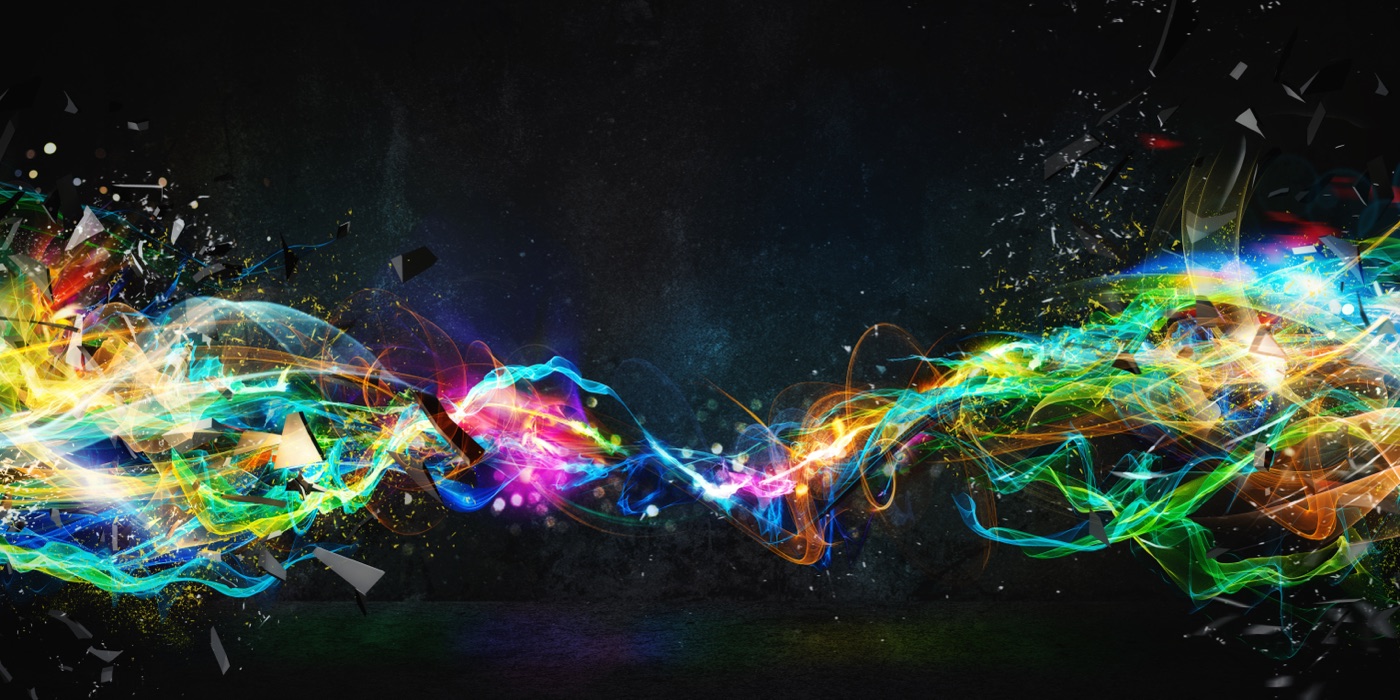 Neon Motion Lights — psychedelic Kindle skin