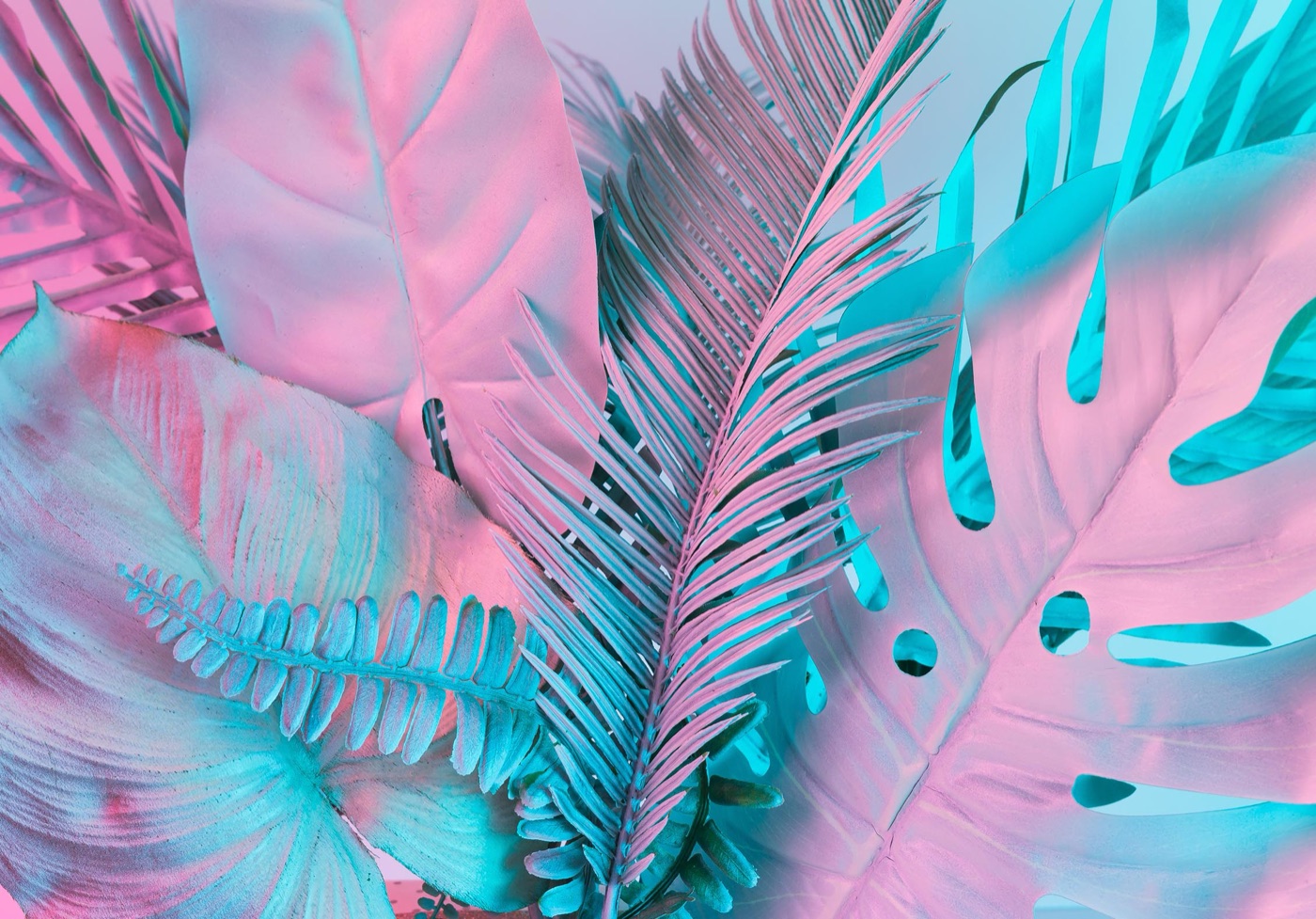 Neon Tropical Forest — retro Kindle skin