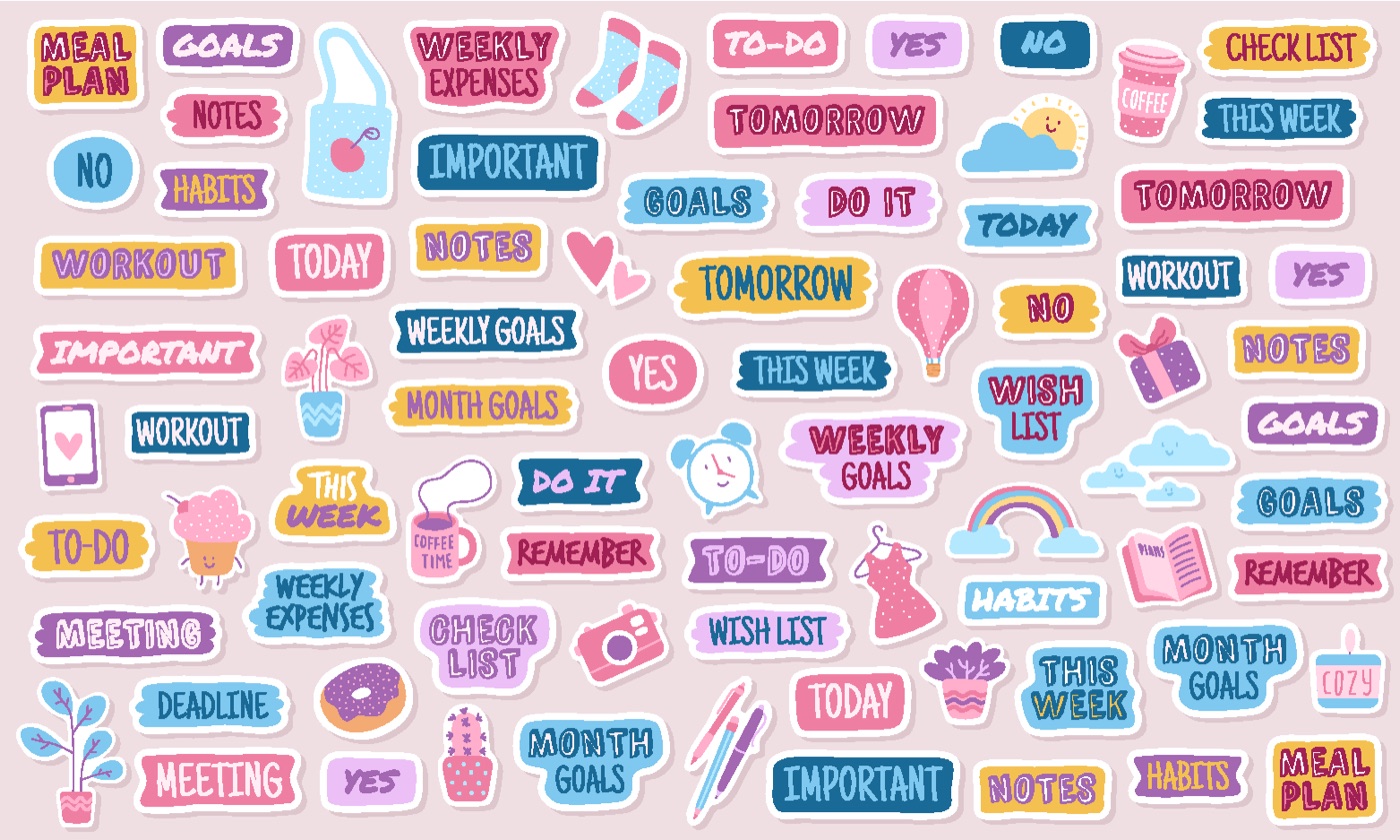 Planner Sticker Fun — pastel Steam Deck skin