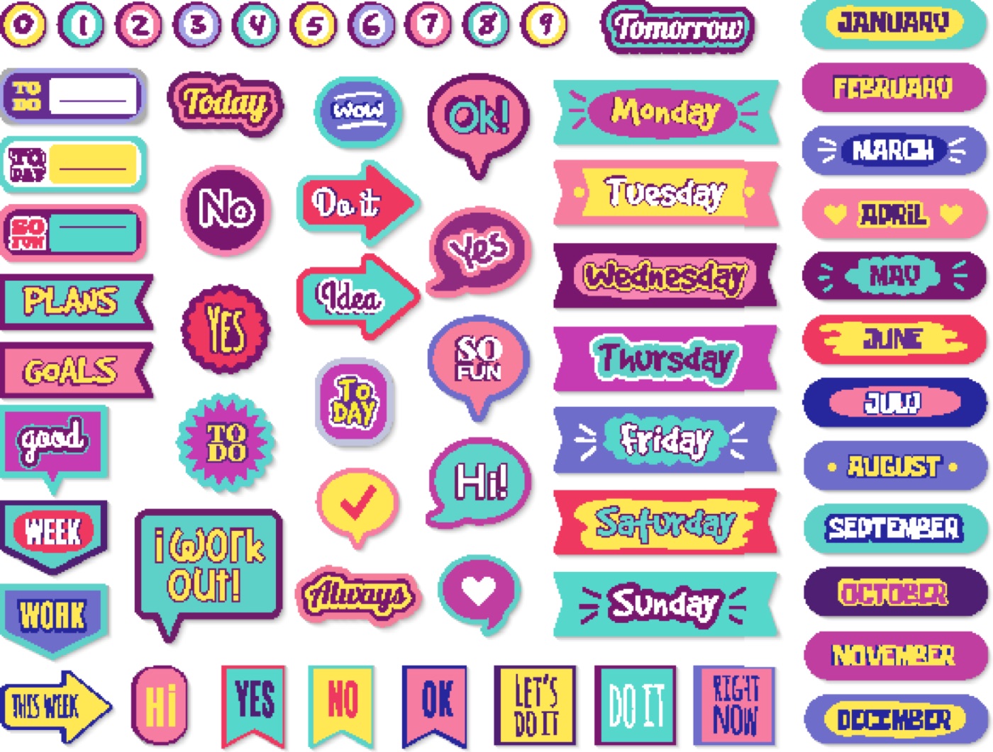 Planner Sticker Fun — lavender Kindle skin