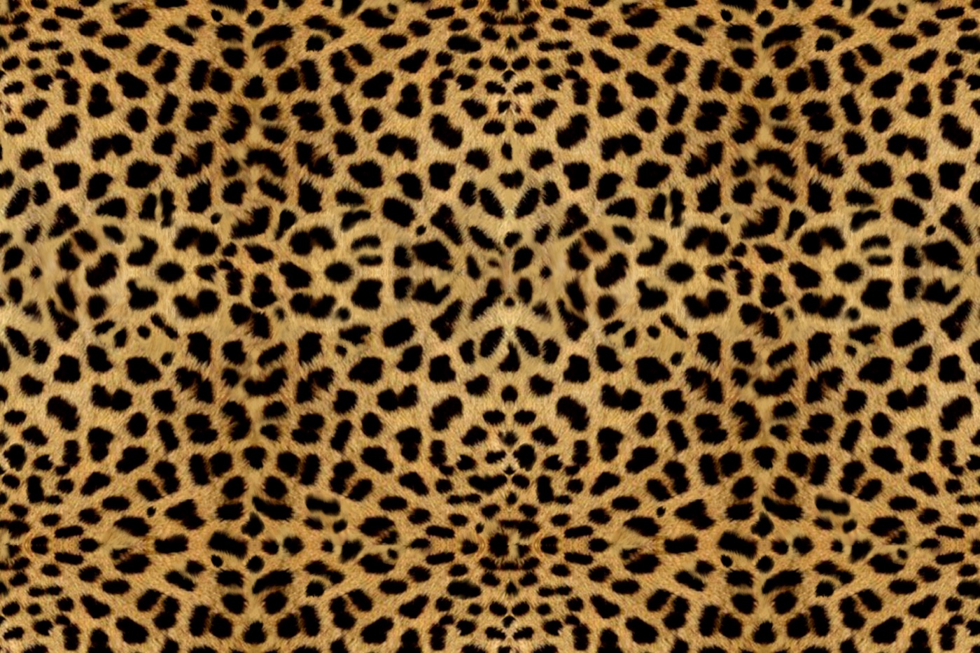 Orange Cheetah Fur — black Laptop skin