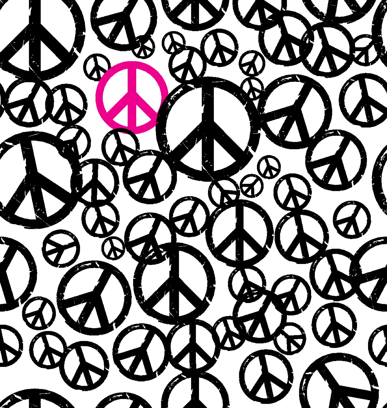 Peace Collage — black Laptop skin