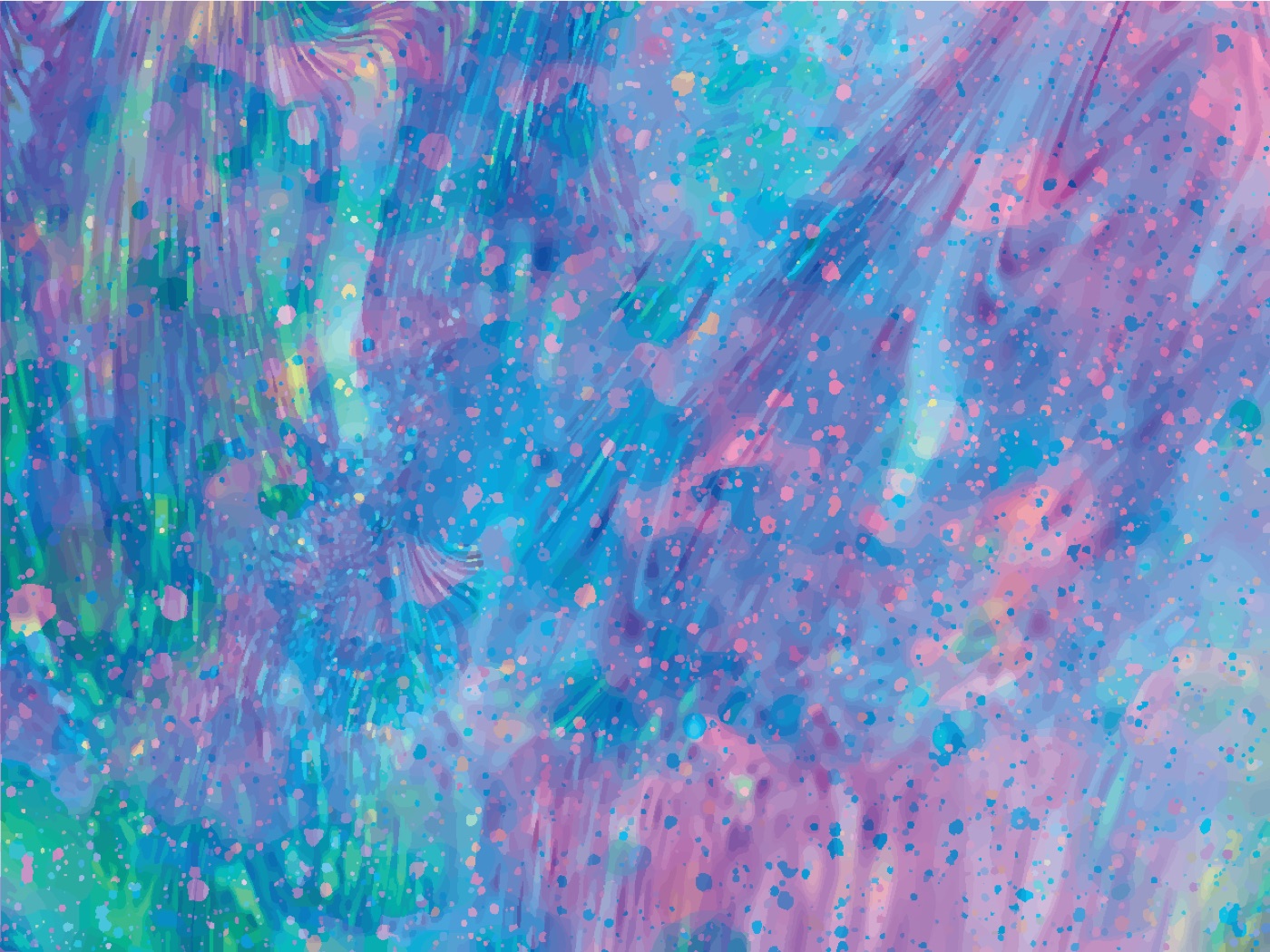 Pink Blue Splatter — sky blue Steam Deck skin