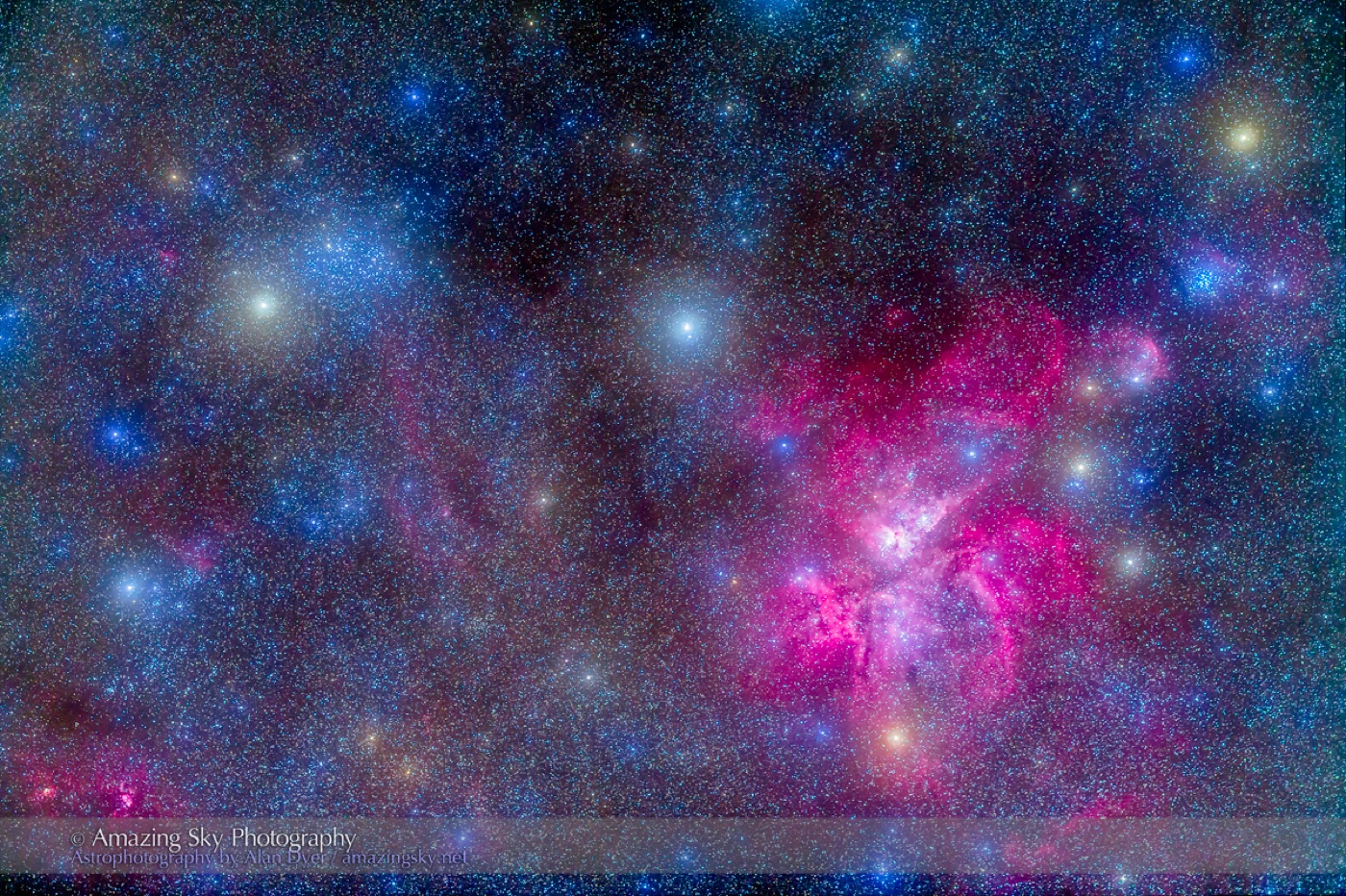 Pink Blue Galaxy — sky blue MacBook skin