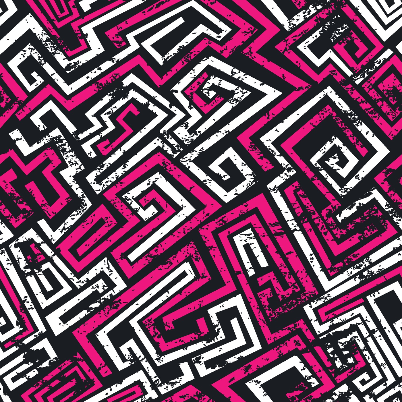 Pink Maze Grunge — grunge MagicBand skin