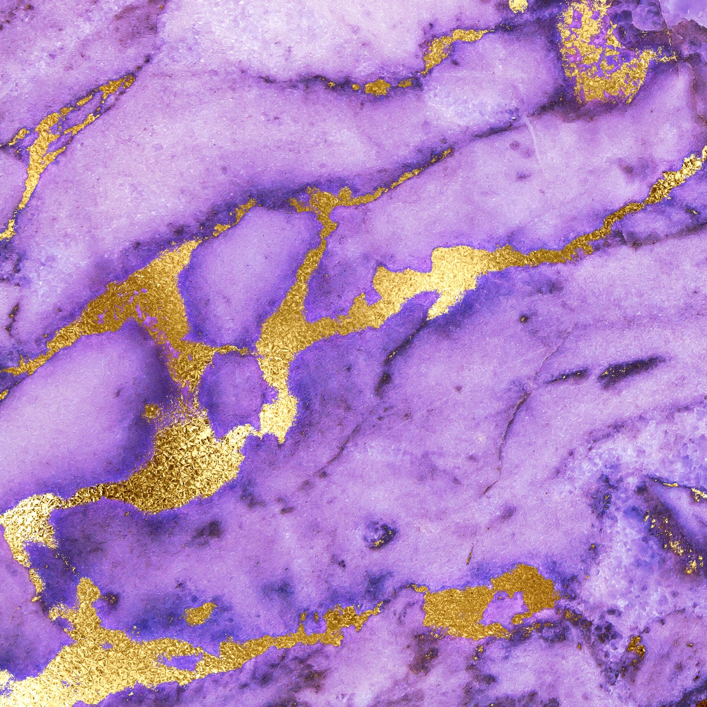 Purple Gold Marble — gold Laptop skin