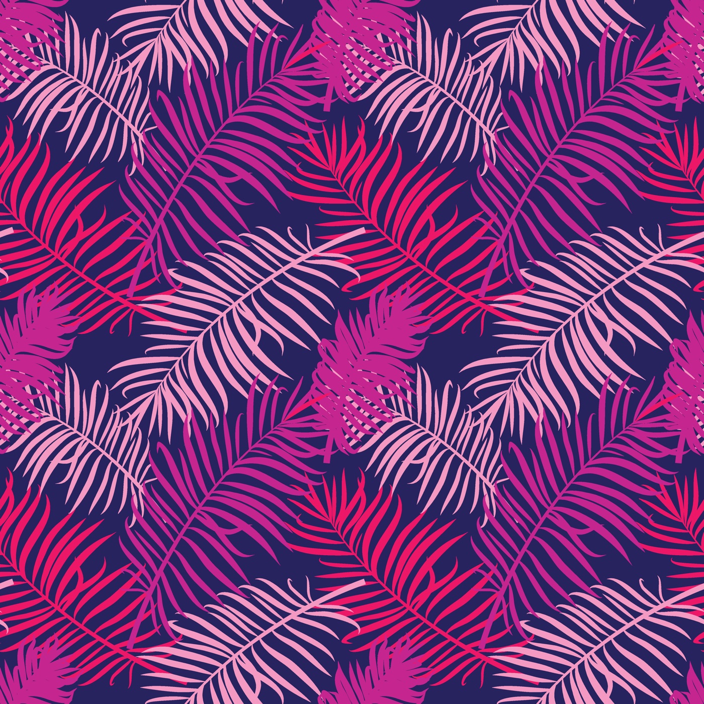 Purple Tropical Fronds — purple Steam Deck skin