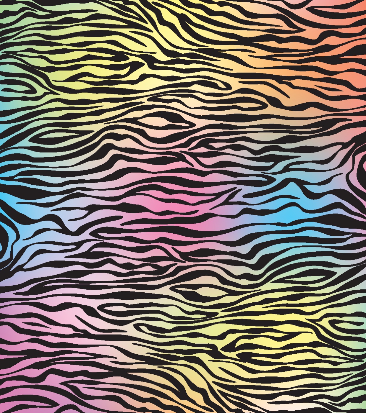Rainbow Zebra Stripes — black Kindle skin